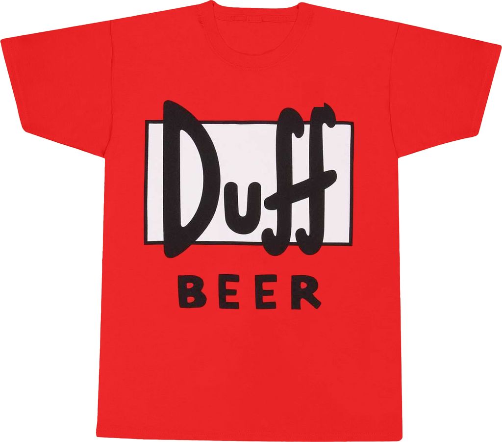 The Simpsons - "Duff Beer" T-Shirt für Herren/Damen Uni HE1865 (L) (Rot)