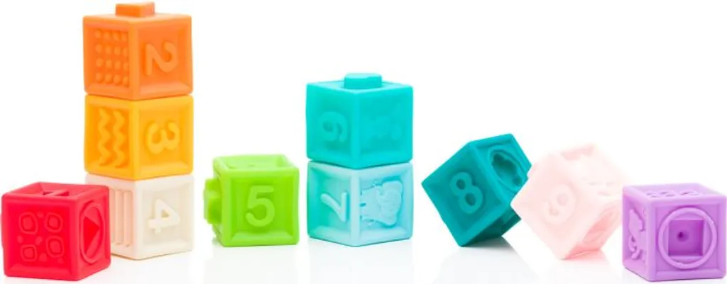 SOFT BLOECKE Filets Arrosés 10 TLG - Blocs de Construction Souples Bébé