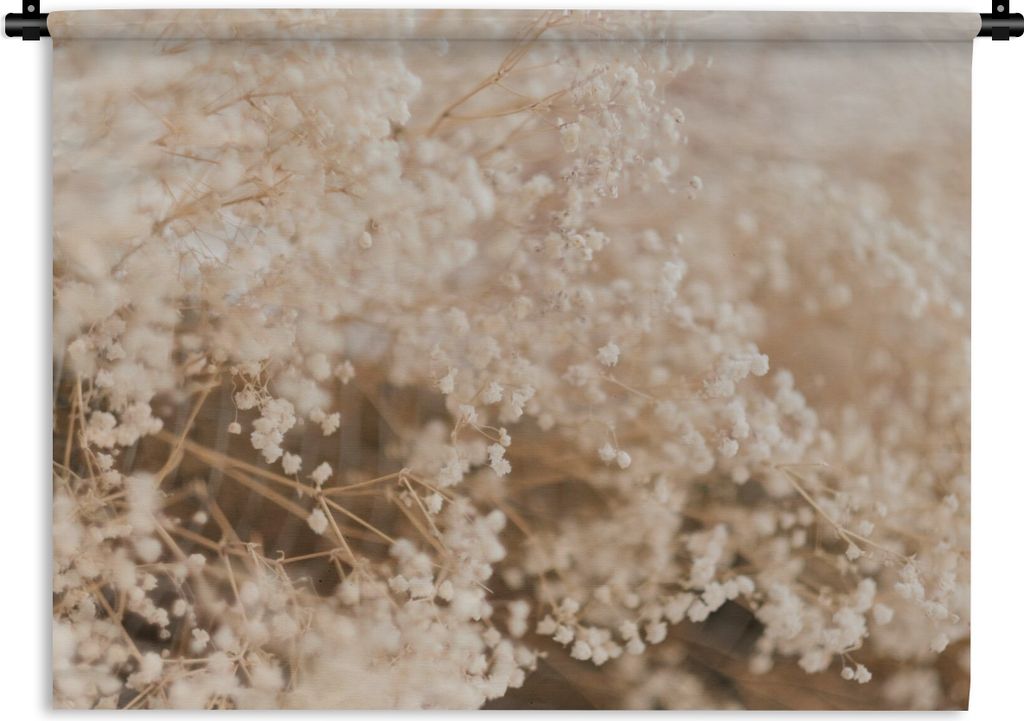 MuchoWow Wandteppich Wandbehang Pampasgras - Pflanze - Natur 90x67.5 cm Tapisserie Dekoration Wandtuch - Fototeppich - Wand-Skulpturen