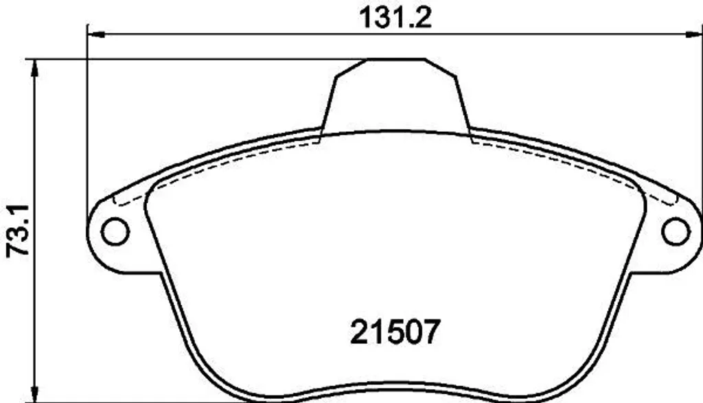 Plaquettes de frein HELLA OE 425089 haute friction pour Peugeot 605 6B