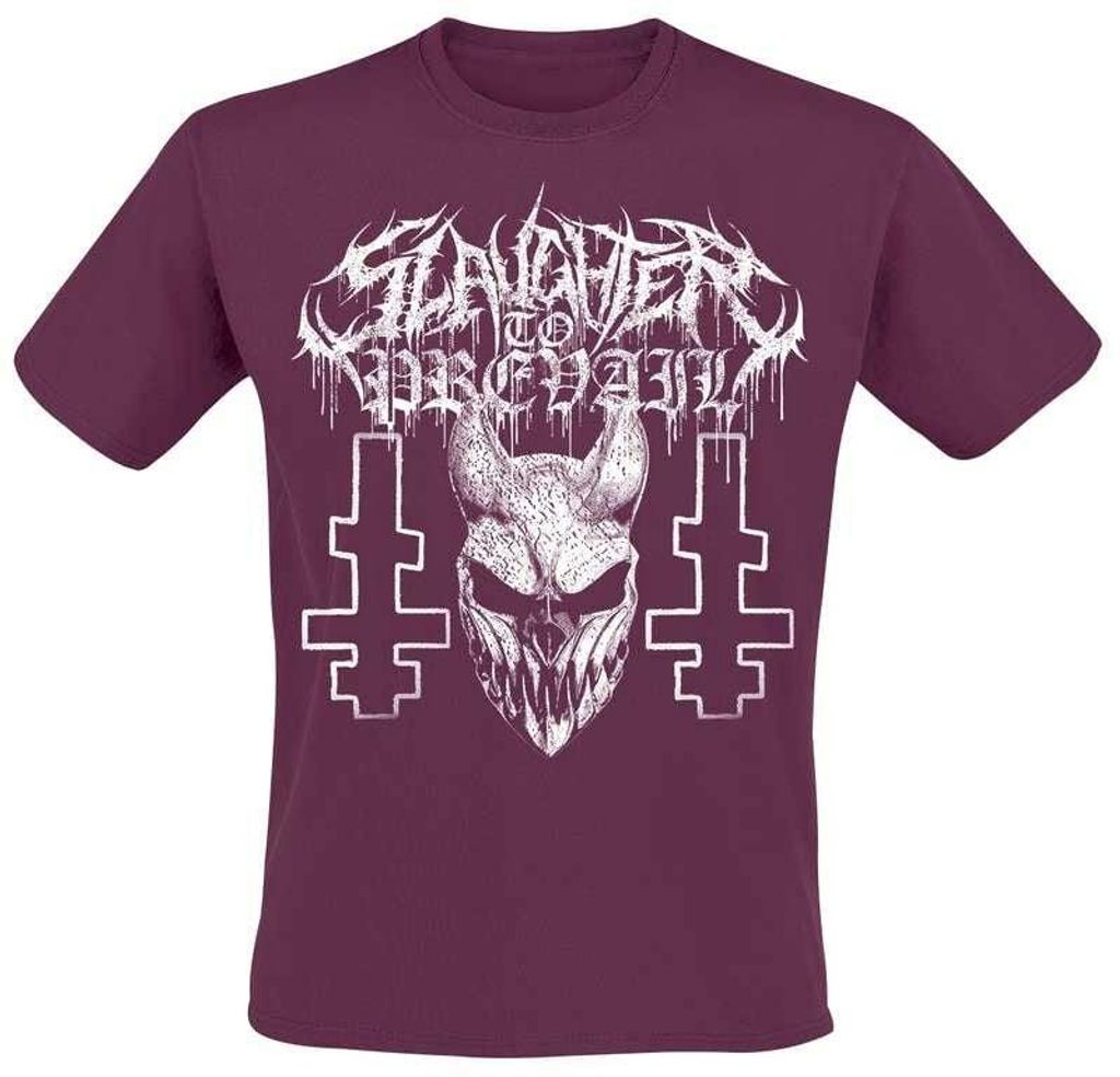 Slaughter To Prevail T-Shirt Herren White Mask burgund XXL