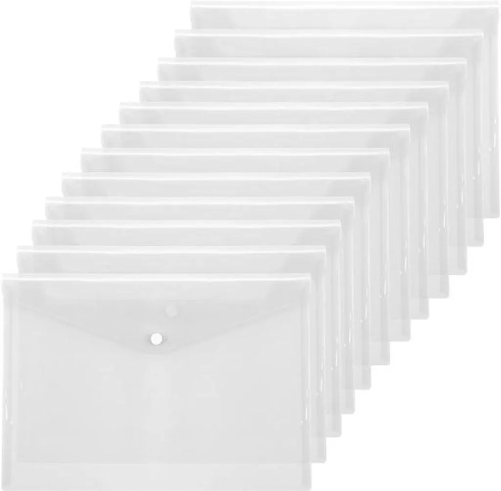 Pochettes A4 Plastifiées Transporentes Haute Résistance - Lot de 12 Unités