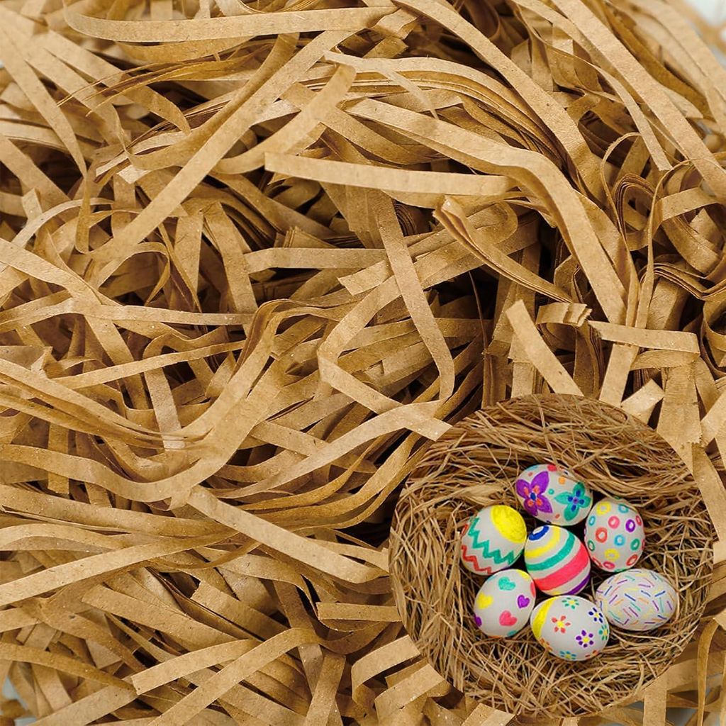 Allecto Premium - Füllmaterial Geschenk 200 g Ostergraspapier Seidenpapier Kamel - Dekoratives Ostergras Füllmaterial für Osternester und Gesche...