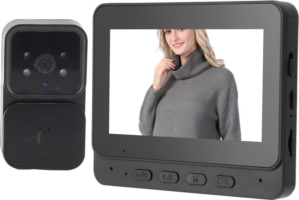 Bezprzewodowe WiFi - wideo - dzwonek do drzwi - system Zdjęcie produktu 
