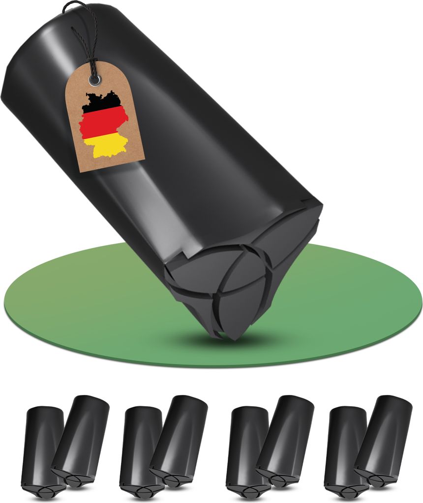 Gummipuffer für Nordic Walking Stöcke, Aufsätze Trekkingstöcke, Nordic Walking Pads für alle Wanderstöcke geeignet 10 Stück