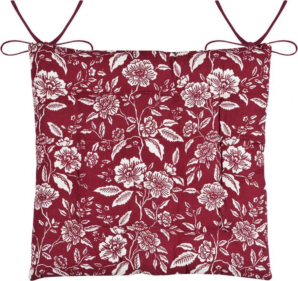 Cuscino per sedia BIBURI bordeaux 38x38x4 cm Francia Immagine del prodotto 