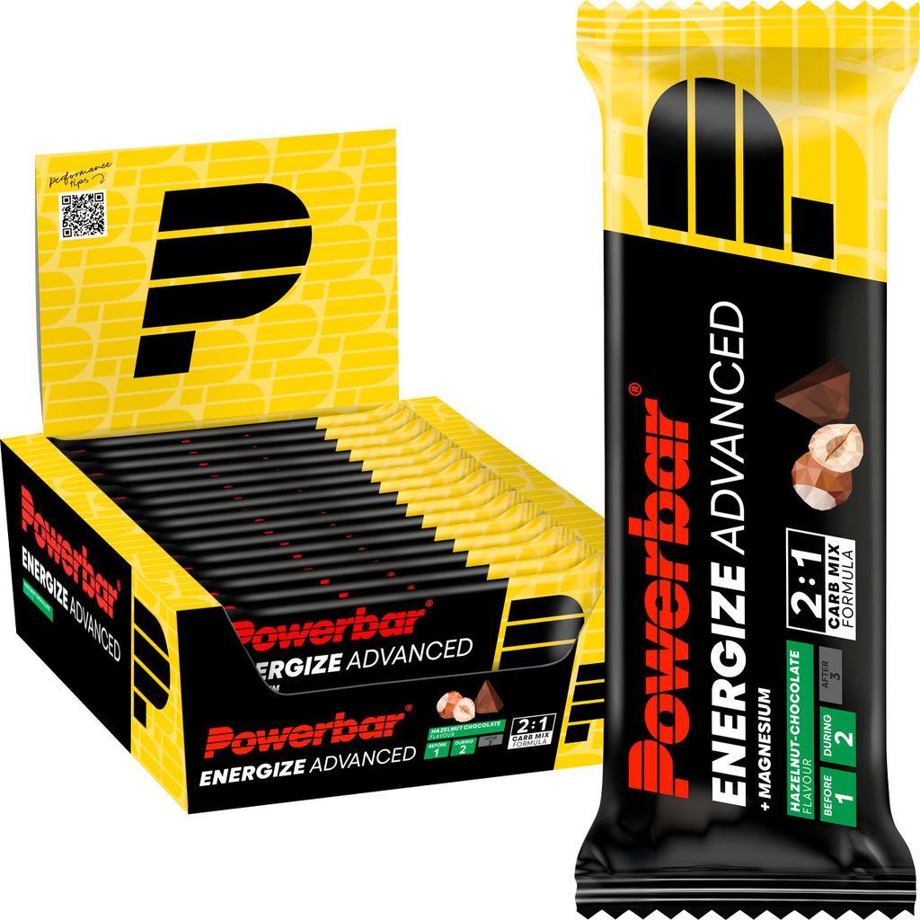 POWERBAR Energize Advanced Hazelnut Chocolate 15x55g - High Carb Energieriegel