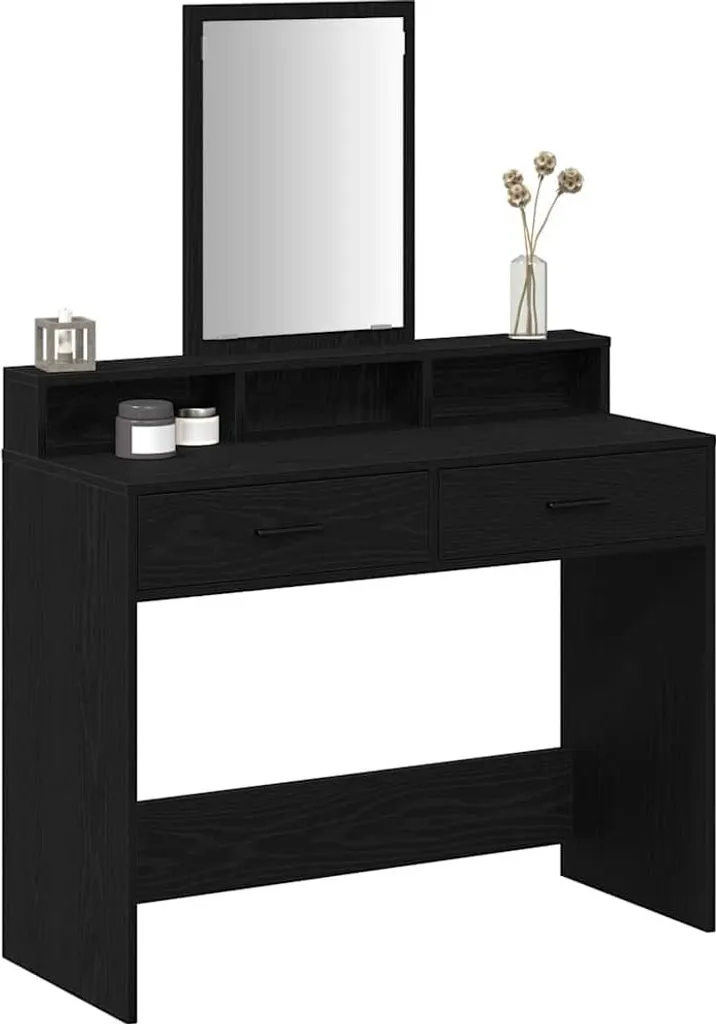 SYFAX™ Toletta Make-up Rovere Nero 100 cm | Design Moderno per Camera