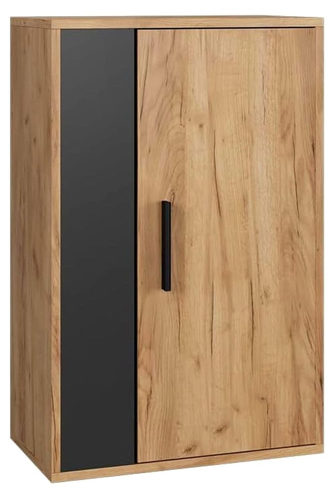 Hängeschrank Berno, Eiche/Anthrazit, 50,1 x 78,4 cm mit 2 Fächern