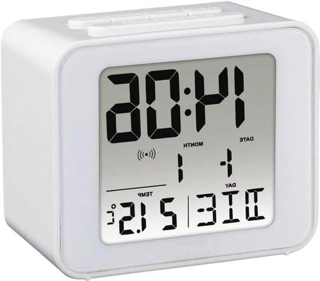 Réveil radio avec alarme fiable blanc - Ne soyez plus jamais en retard le matin