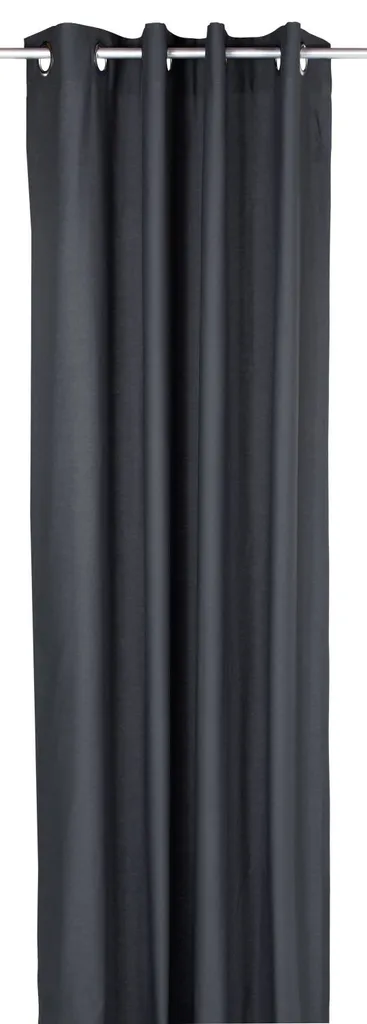 Rideau Tom Tailor Dove anthracite à œillets 140x245 cm pour salon moderne