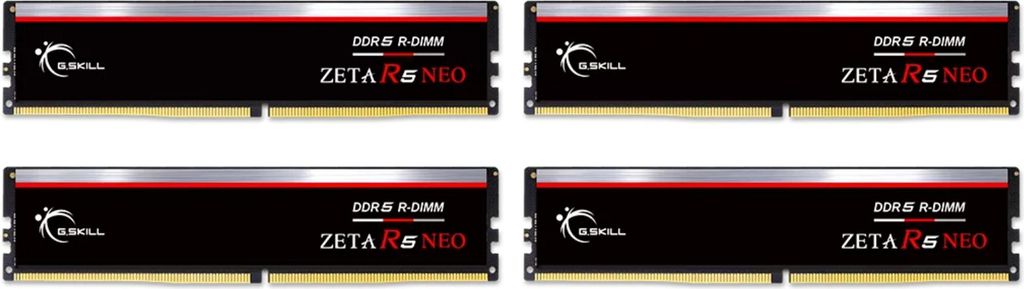 RIMM 128 GB DDR5-6400 (4x 32 GB) Quad-Kit ECC (schwarz, F5-6400R3239G32GQ4-G5N, Zeta R5 Neo, Registred, AMD EXPO)
