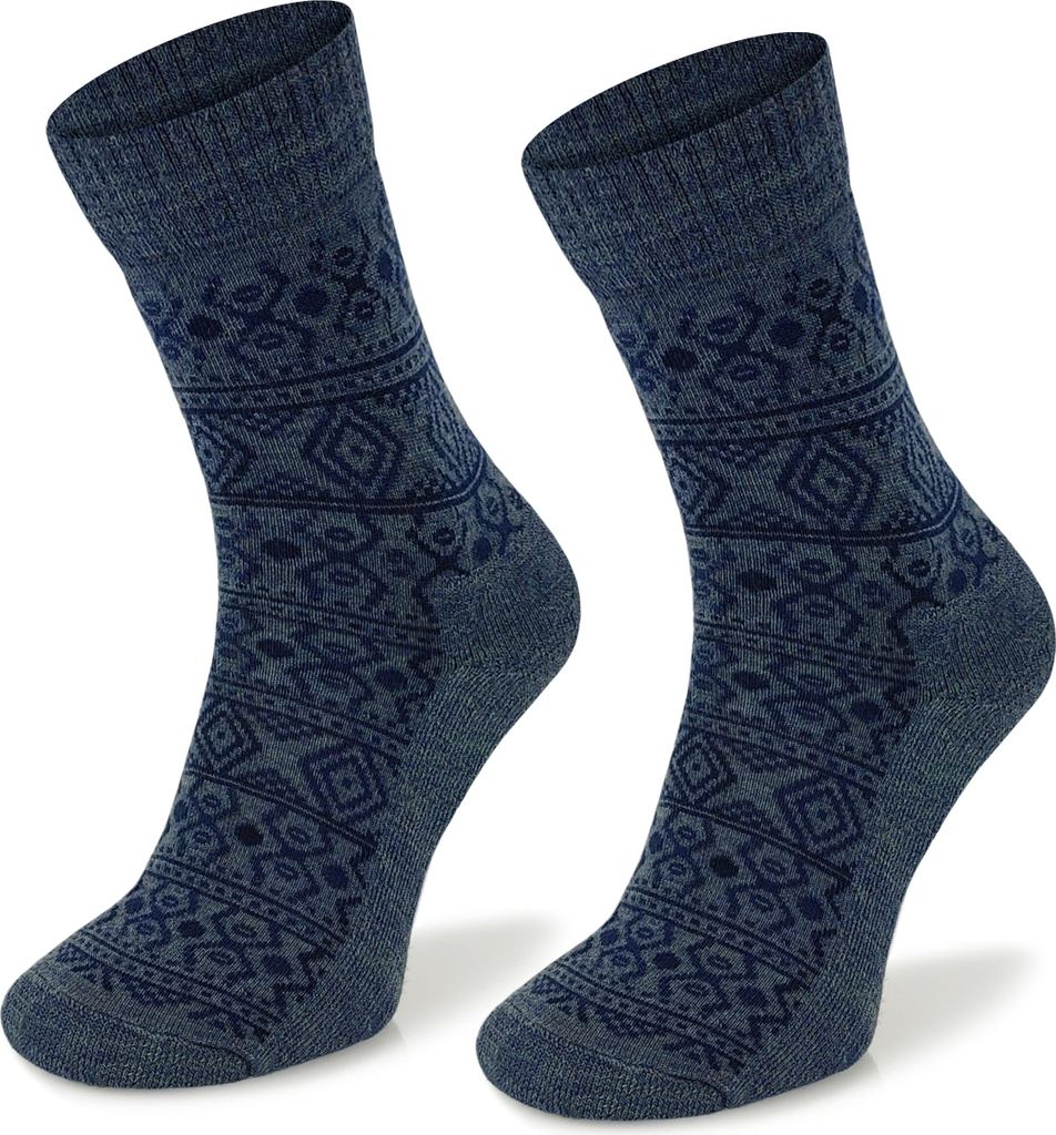SKIETY Comodo Everyday Hiking Merino Wandersocken, Denim - 43-46