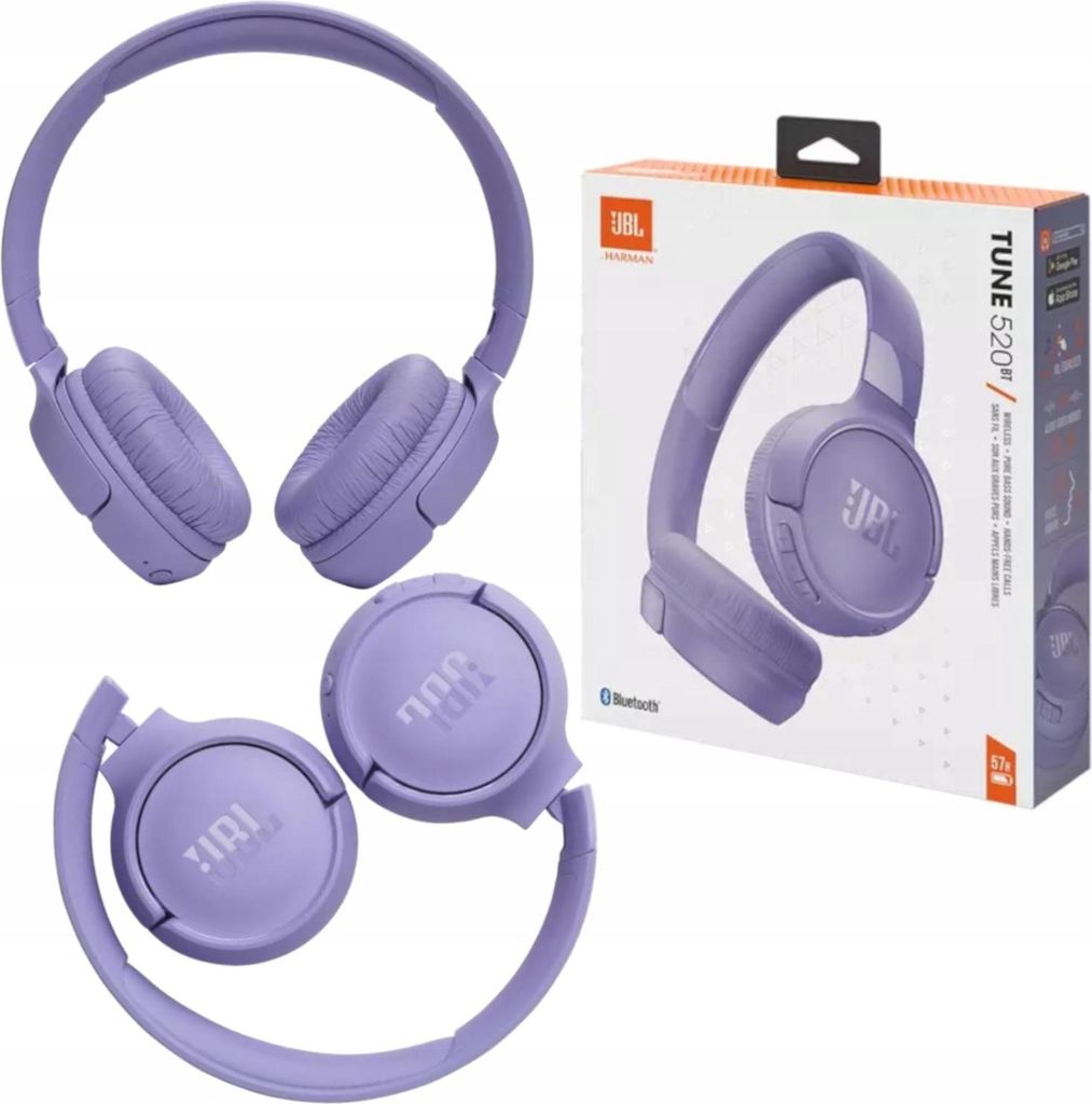 JBL Tune 520BT Wireless On-Ear Kopfhrer, purple Produktbild 