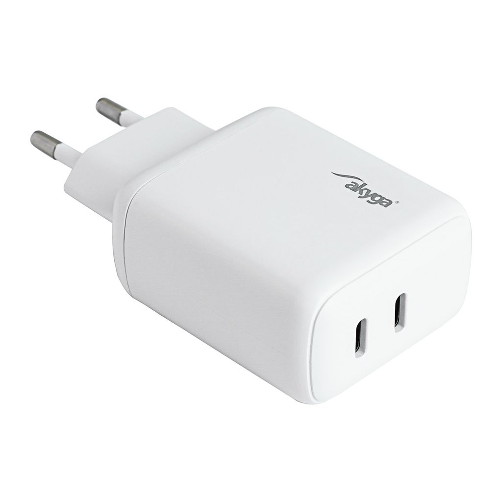 Ładowarka USB AK-CH-19 2x USB-C PD 5-12V / max. 3A 40W Zdjęcie produktu 