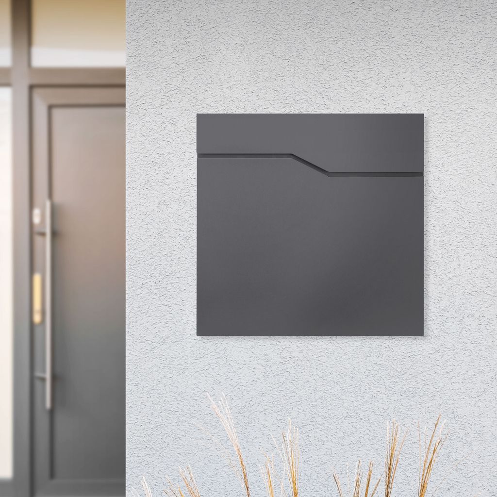 ML-Design Briefkasten mit Zeitungsfach, 37x37x11 cm, Produktbild 