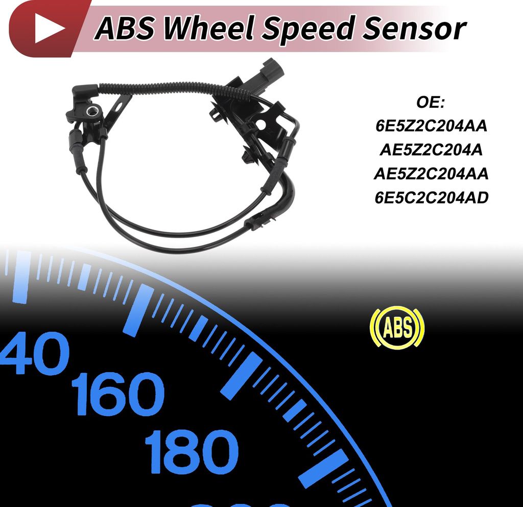 ABS Radgeschwindigkeitssensor ABS Sensor Antiblockiersystem Sensor Nr.6E5Z2C204AA für Ford Fusion 2006-2009 Vorne Rechts