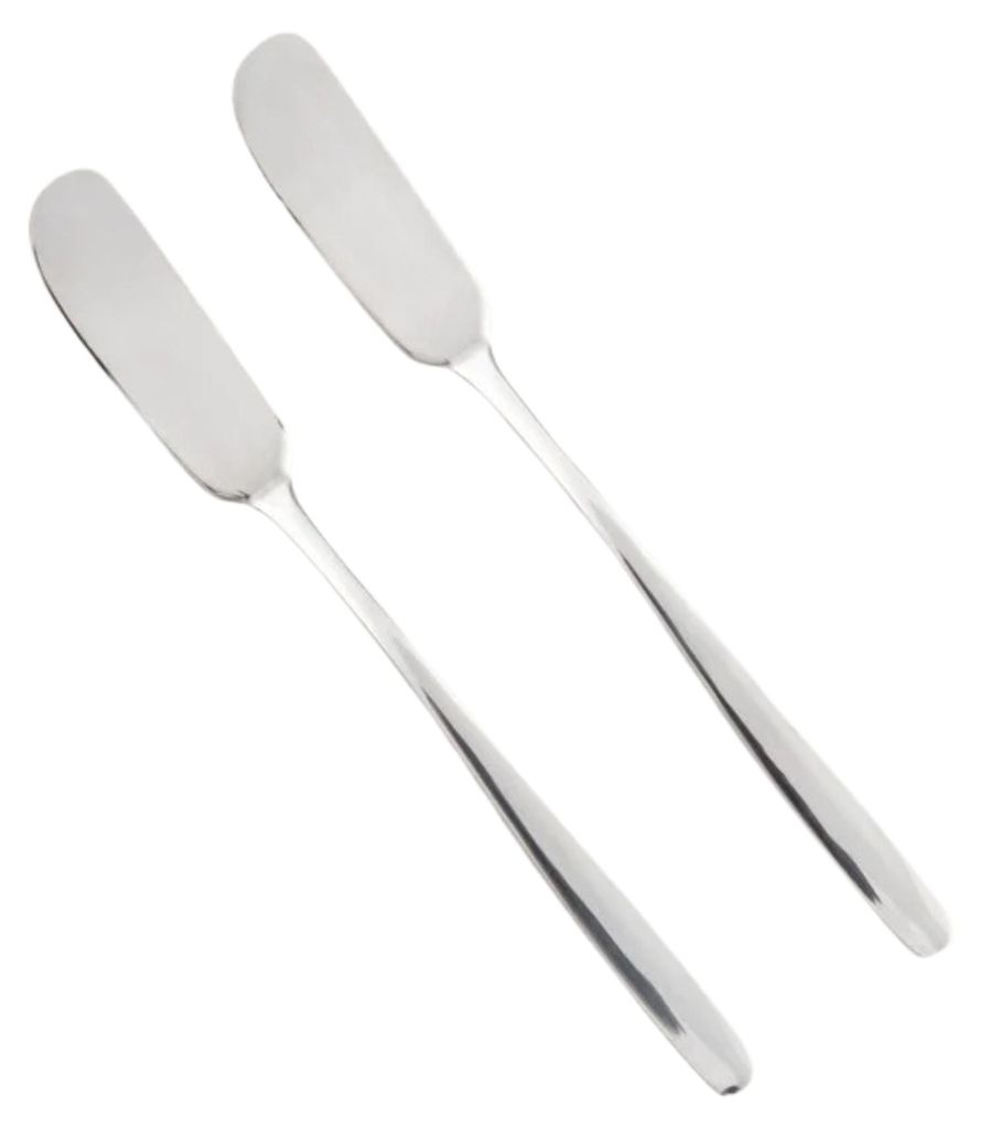 HOMLA Zestaw nożyków ABELE do masła srebrnych, 17 cm 2 szt. Zdjęcie produktu 
