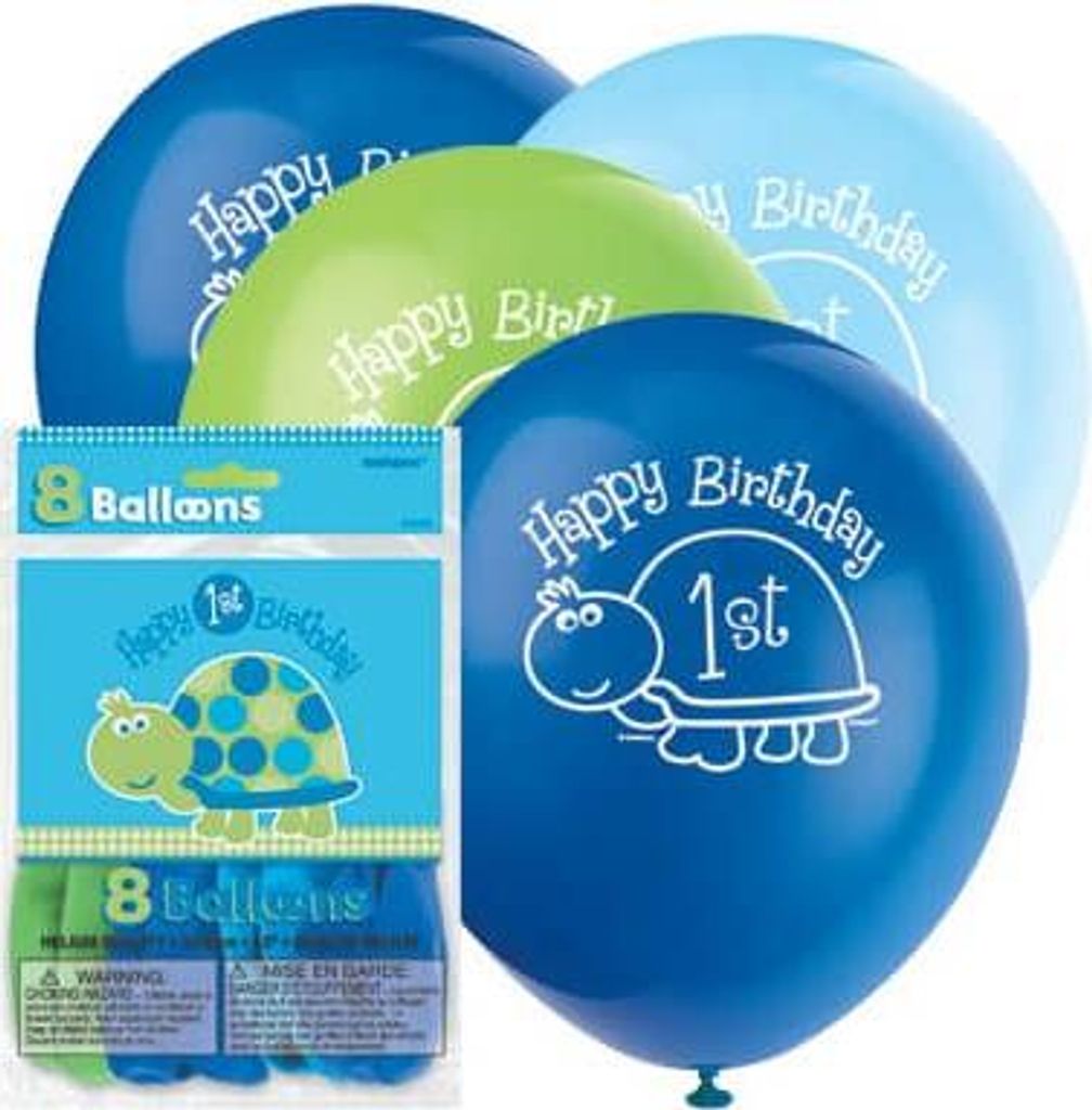 1. Geburtstag Schildkröte 8 Luftballons