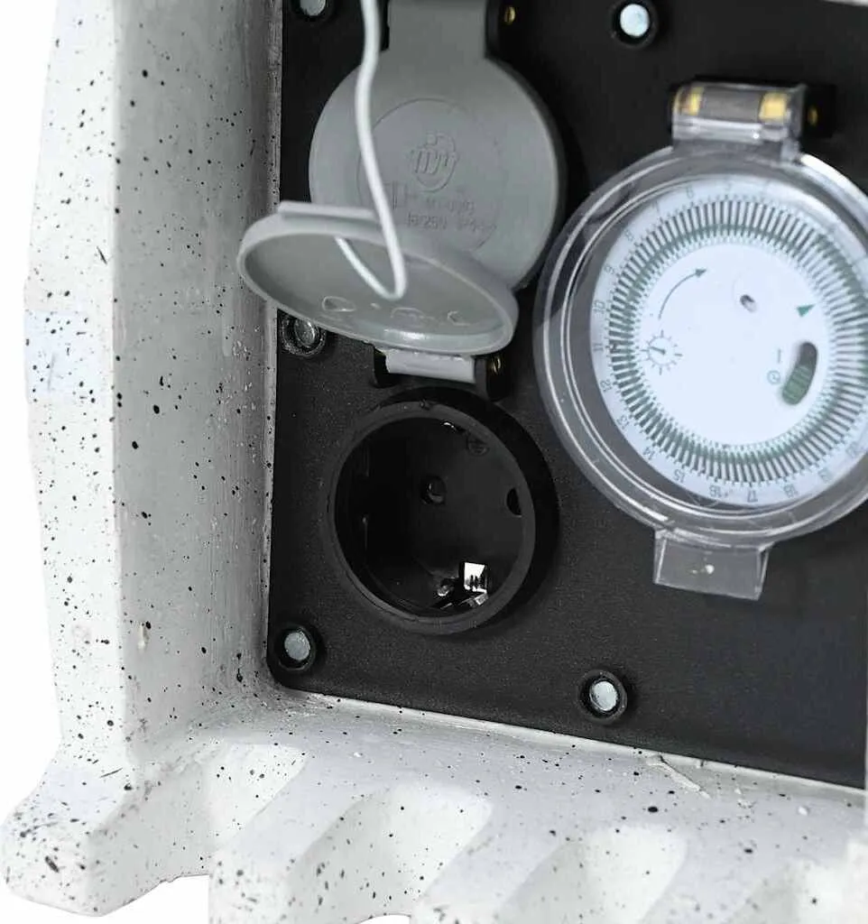 Prise de jardin pour éclairage extérieur avec programmateur mécanique - 5