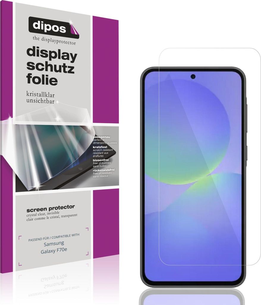 4x Schutzfolie für Samsung Galaxy F70e klar Produktbild 
