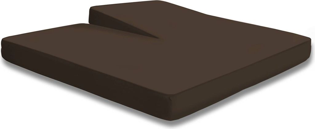 Split Topper Spannbettlaken braun 180x200 - 200x200 cm Produktbild 