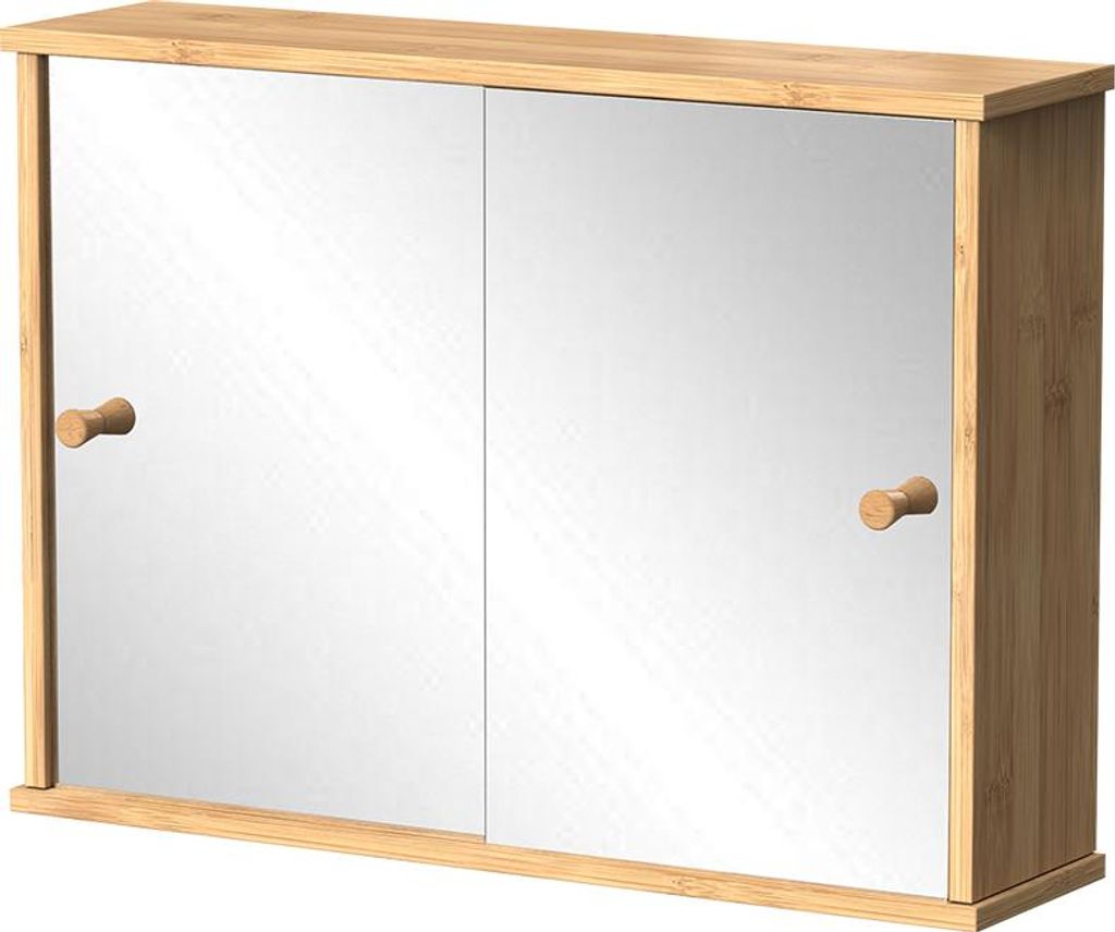 Armoire de toilette Vicco Mireo Bambou 55x40cm avec 2 Image du produit 