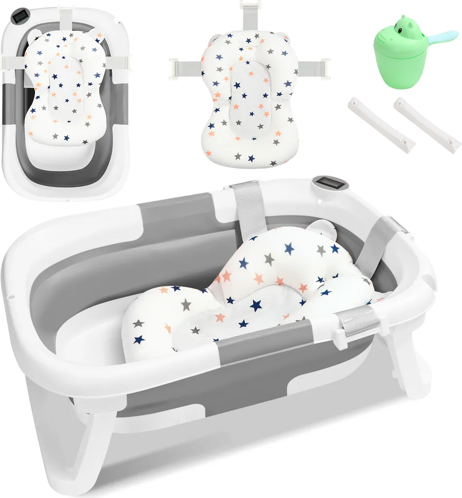 Vasca Bagno Neonato Jopassy: Design Moderno Pieghevole Salvaspazio