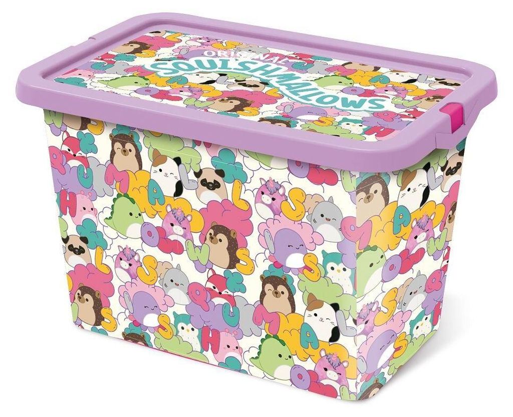 Squishmallows STOR Aufbewahrungsbox mit Deckel – 7 l