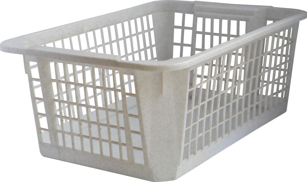 Stapelbarer Kunststoff Aufbewahrungskorb, 36x26x14 cm, Produktbild 
