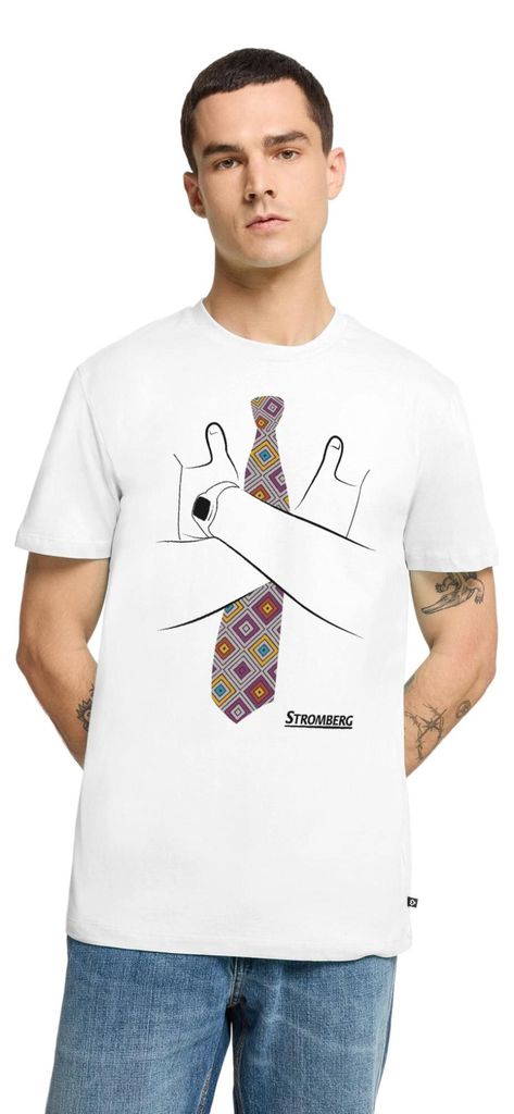 Spreadshirt Stromberg - Berthold „Ernie“ Heisterkamp Kostüm Karneval Männer Premium T-Shirt, L, Weiß