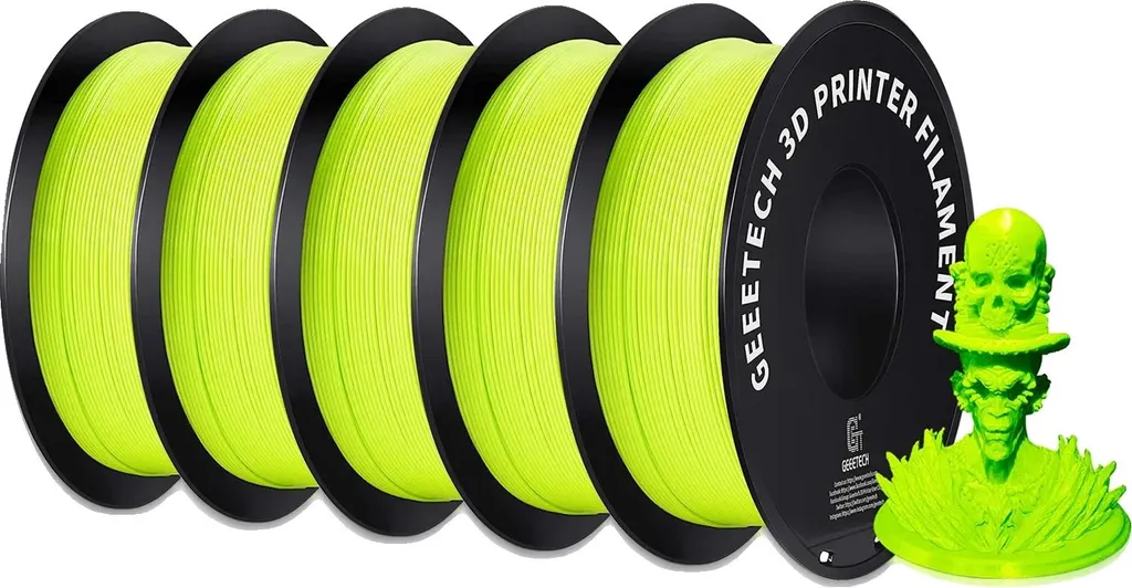 filamento per stampante 3D, materiale PLA, diametro 1,75 mm, verde mela