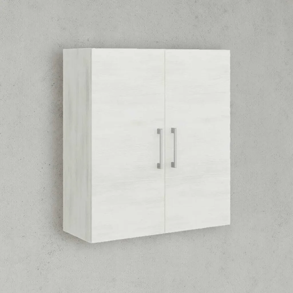 Acquista Pensile Bagno Rimini 2 Ante Quercia Bianco Prezzo Offerta