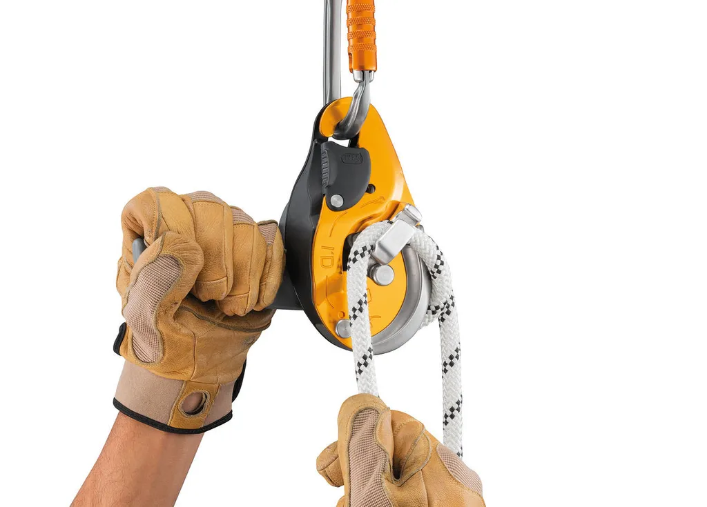Petzl I'D Evac jaune - Descendeur auto-freinant pour le secours technique - 4