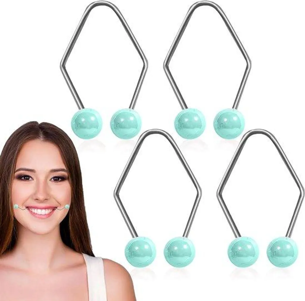 Balle de massage faciale bleue pour l'éclat du visage des femmes