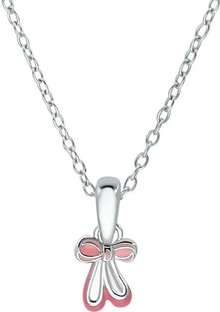 Collier enfant Princesse Lillifee : pendentif nœud sûr et hypoallergénique
