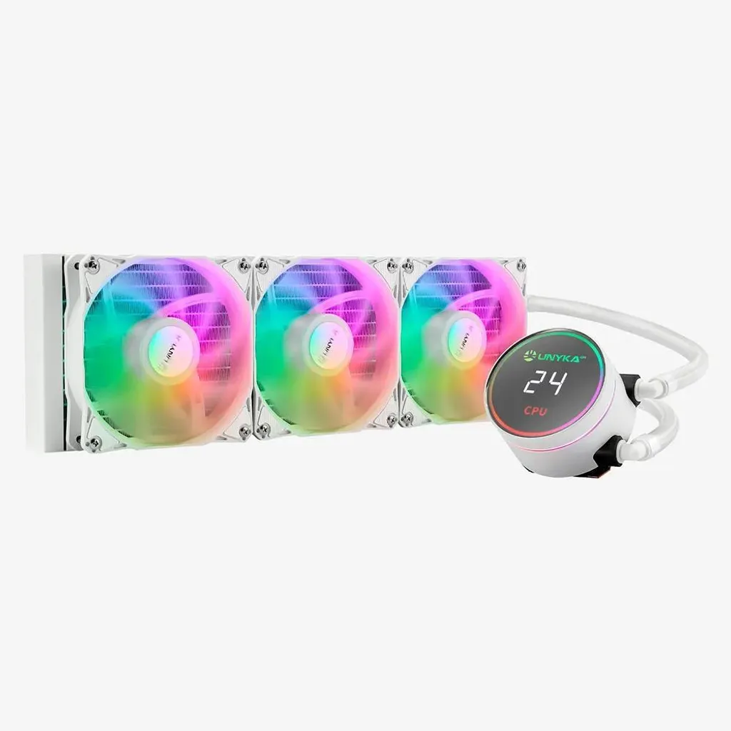 UNYKAch AquaStorm White 360 Kit de Refroidissement Liquide ARGB Blanc