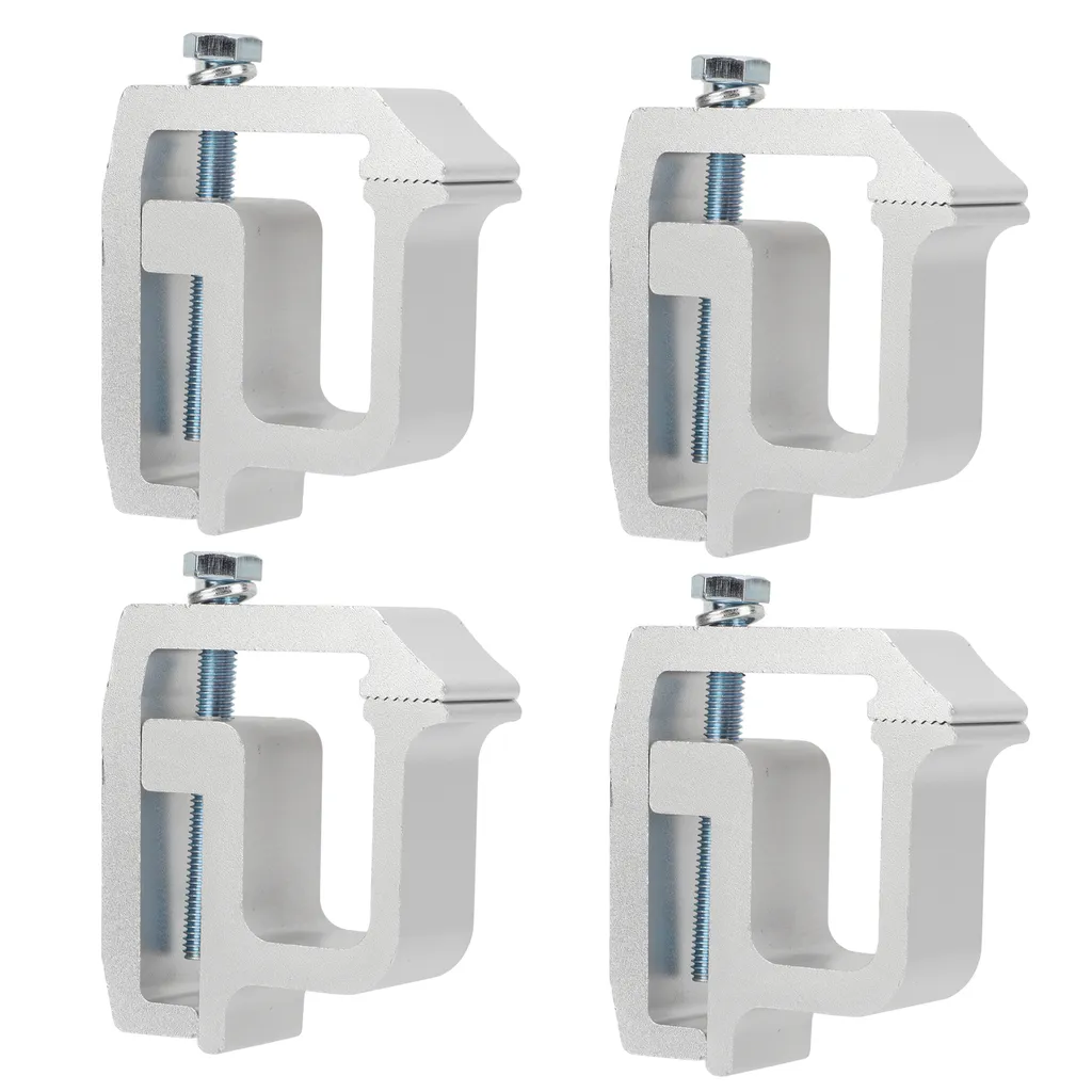Lot de 4 pinces de capot argentées universelles pour camionnette robuste