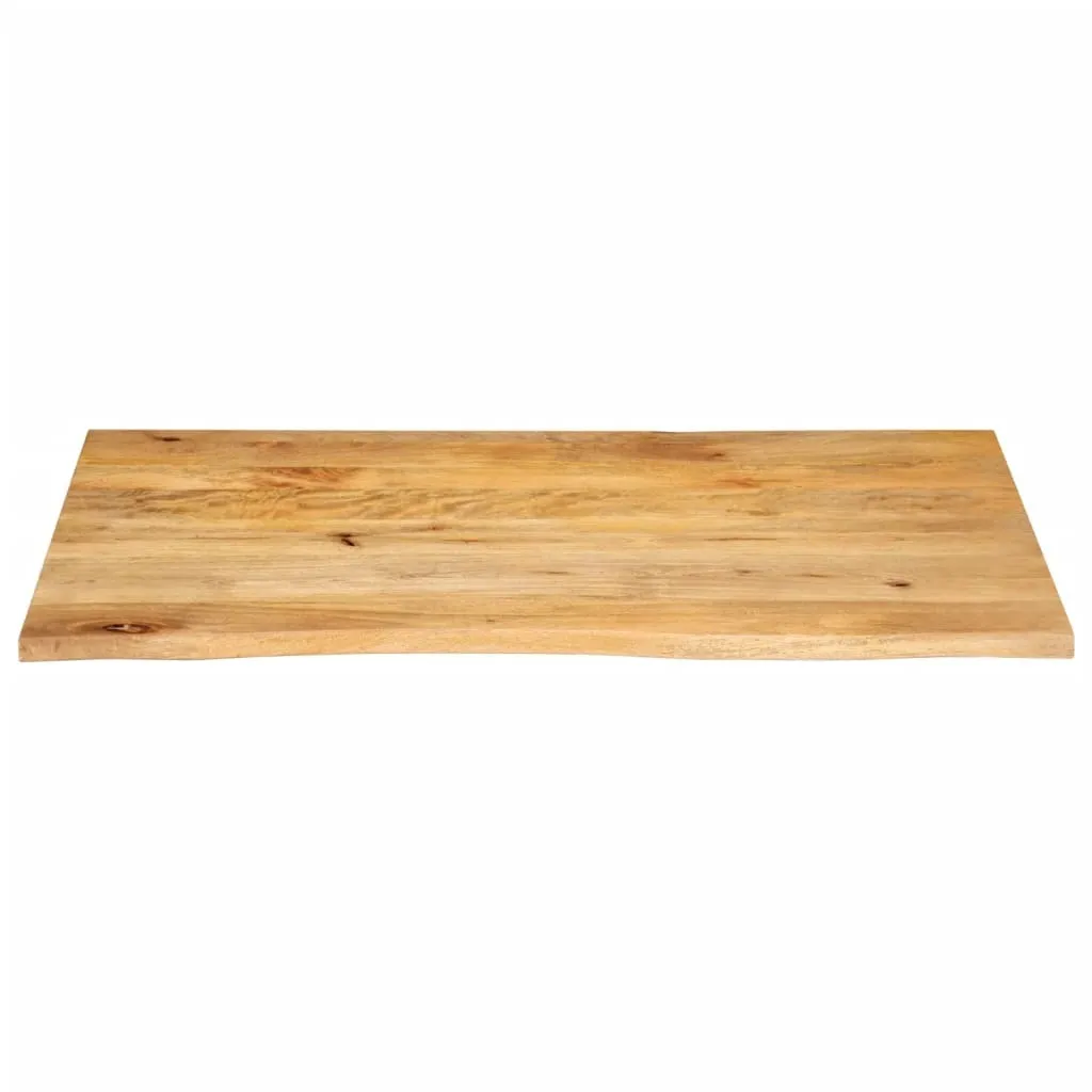 Piano Lavoro Legno Massiccio Mango 110x60x3,8cm Bordo Vivo vidaXL - 2