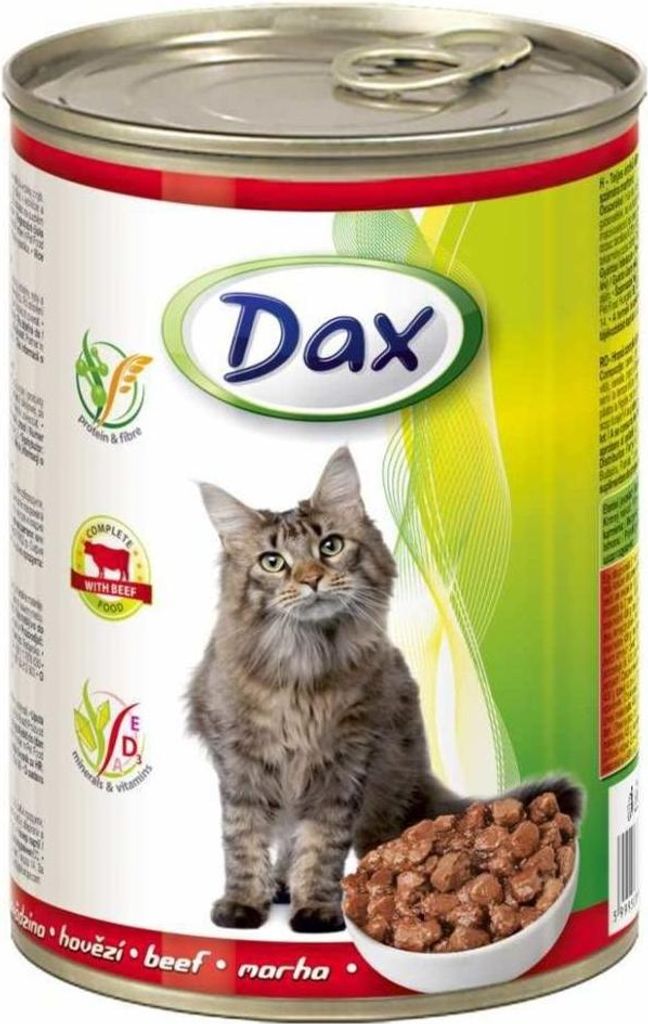 Dax CAT 415g HOVĚZÍ konzerva kousky Obrázek produktu 
