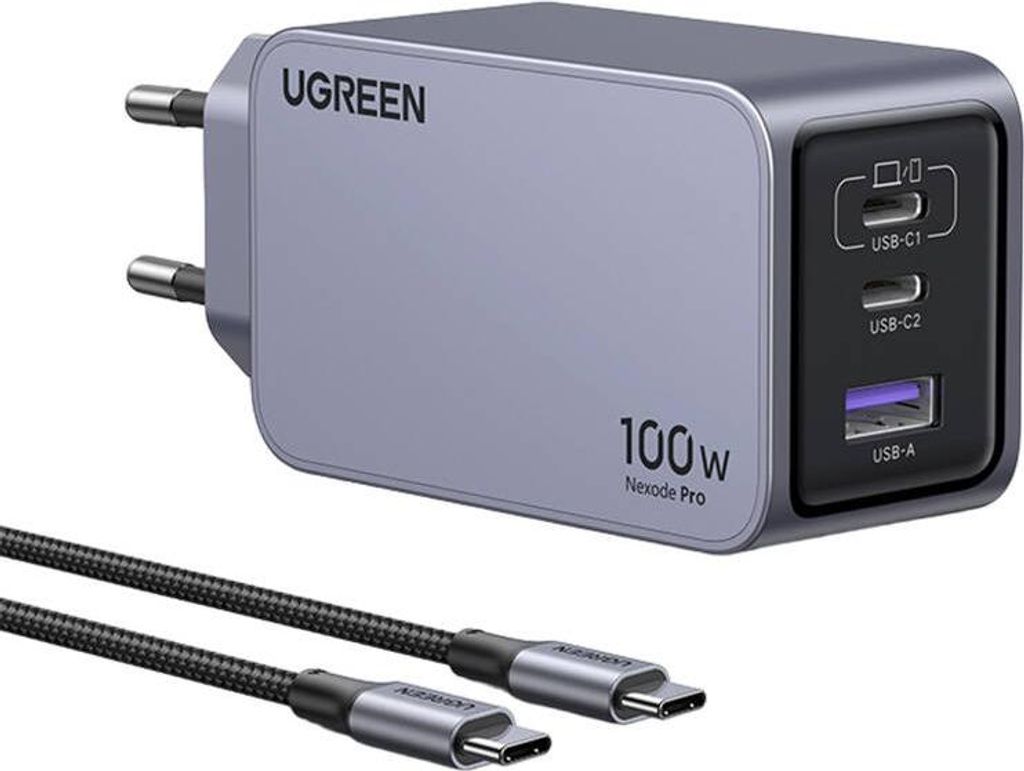 Ugreen Nexode Pro EU 3-Port GaN PD Fast Charger With USB-C Obrázek produktu 