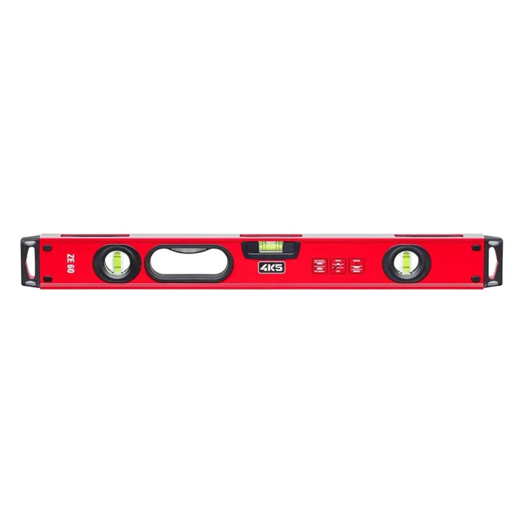 Niveau à bulle 4K5 Tools ZE 60 cm avec fiole incassable et précise