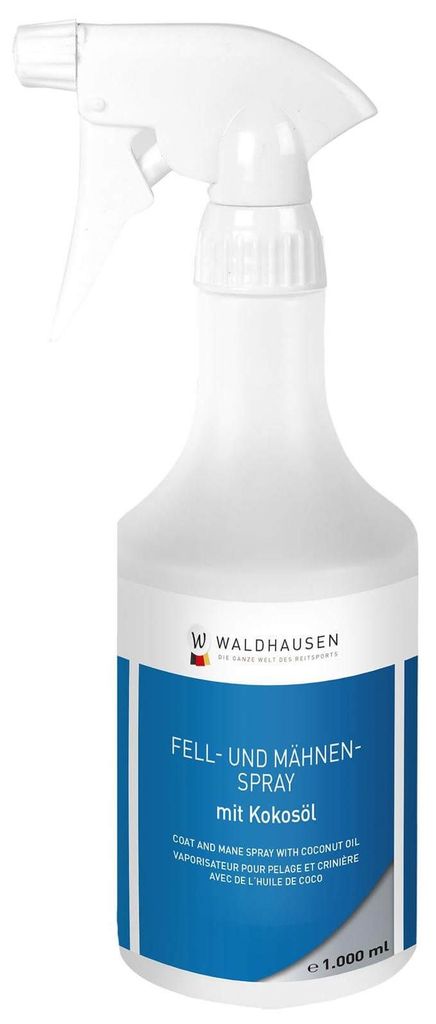 Waldhausen Fell- und Mähnenspray mit Kokosöl 1 Liter Produktbild 