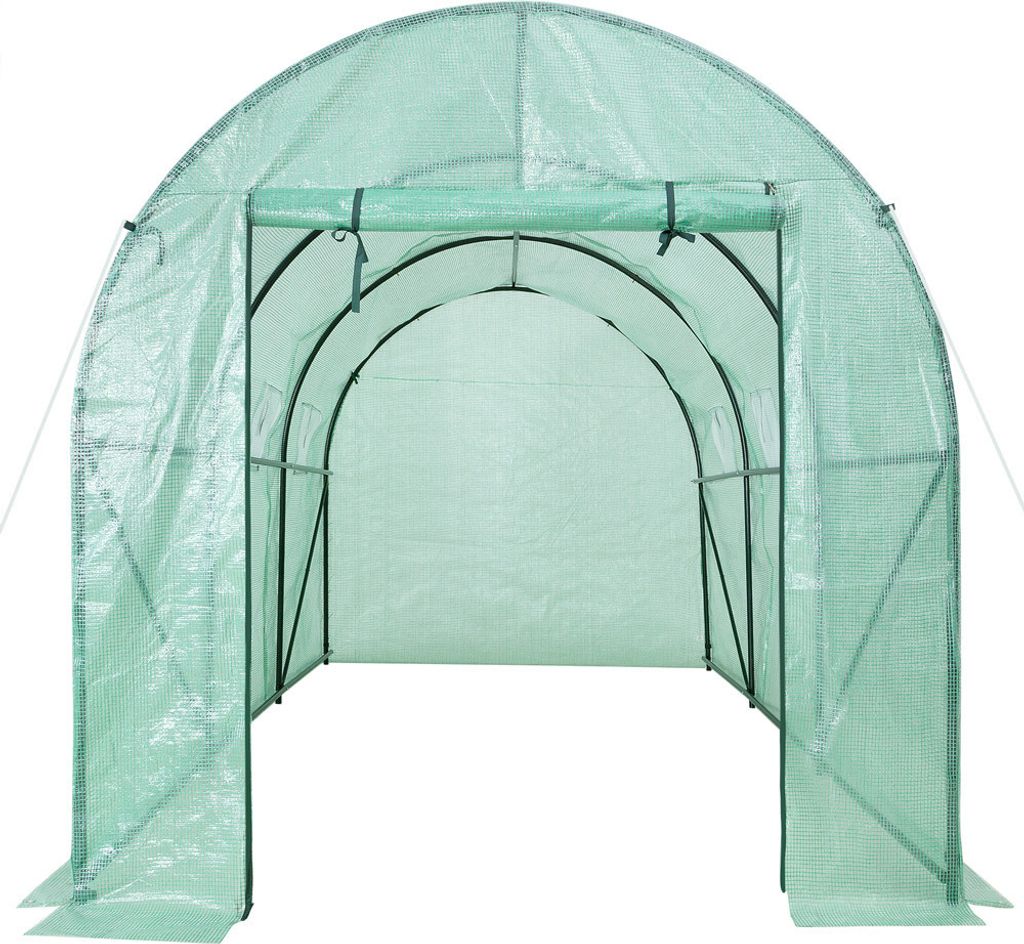 GARDEBRUK® Foliengewächshaus 7m² aufrollbare Tür 6 Fenster Produktbild 4