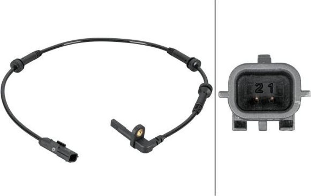 HELLA 6PU 012 806-861 Raddrehzahlsensor OE 479101995R kompatibel mit Captur, Clio, Zoe