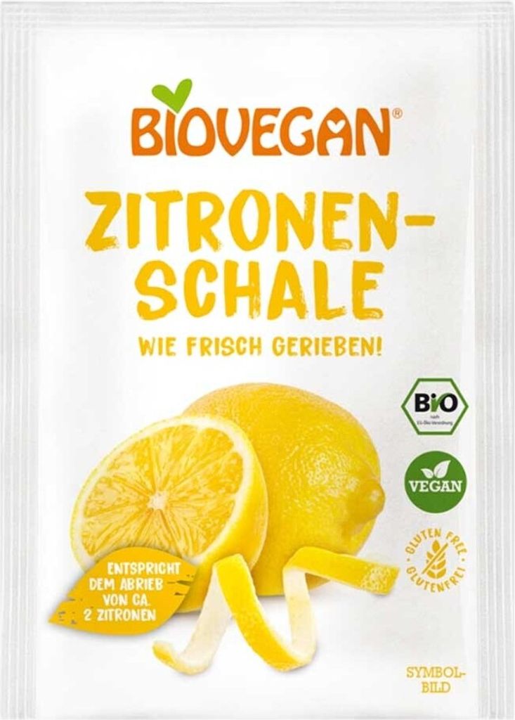 Zitronenschale - gerieben 9g 6er Pack