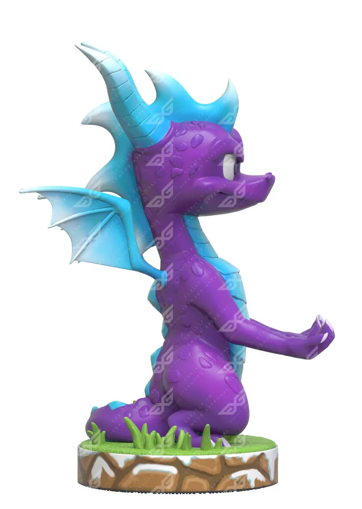 Support Manette Spyro the Dragon de 21cm - Figurine de Charge Exquisite