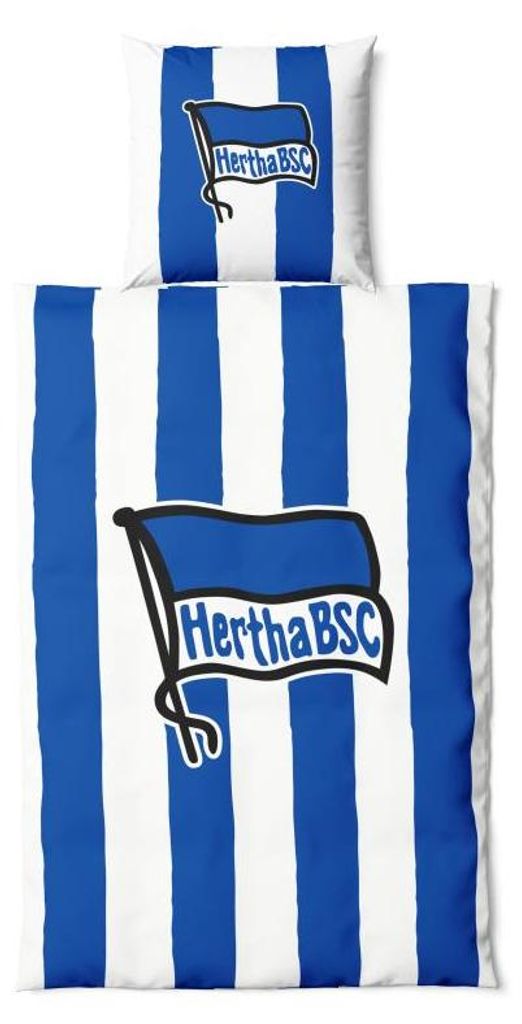 Hertha BSC Bettwäsche blau weiß Produktbild 