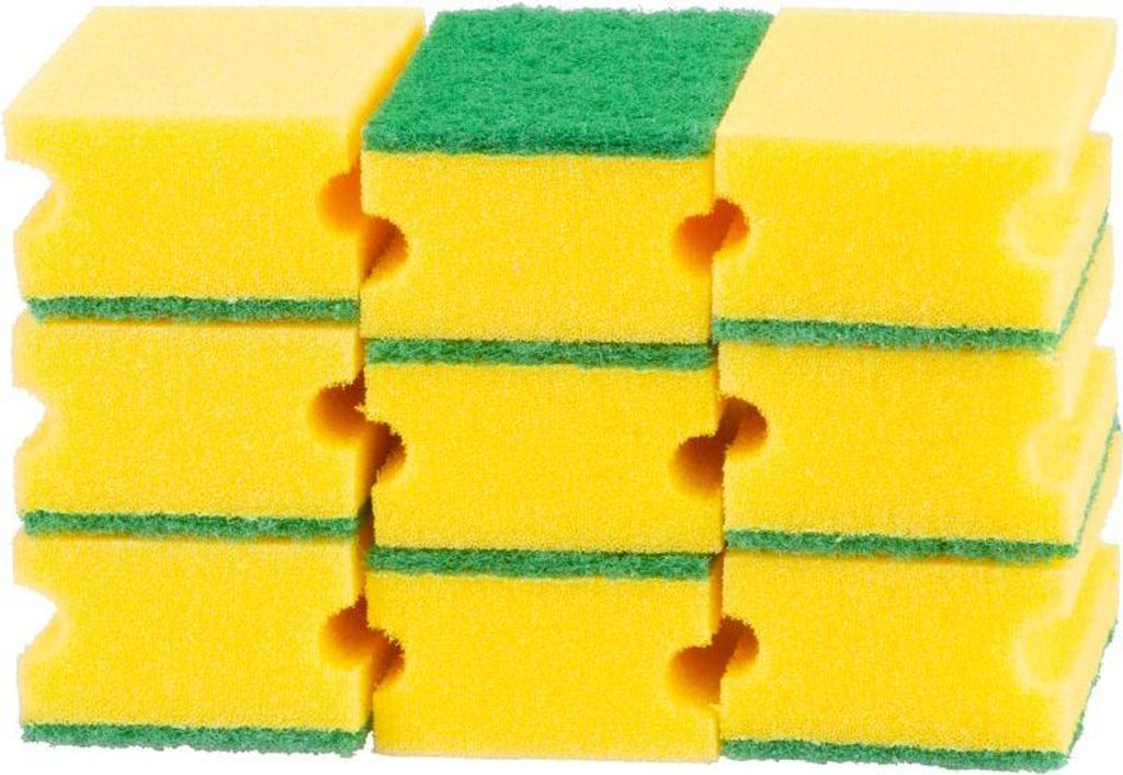 Schwamm Strend Pro, Schwamm für Geschirr, für Küche, 9x6,5x4 cm, Pack. 9 Stk.