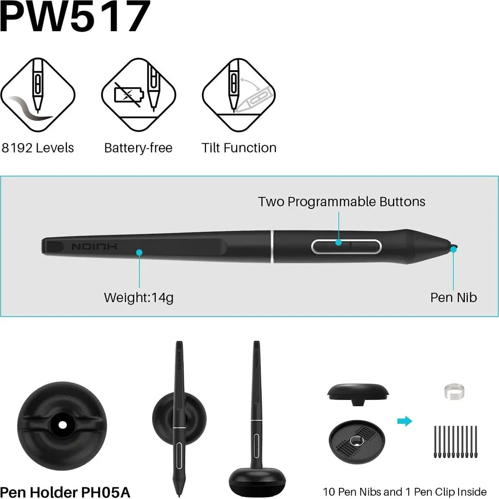 Dites Adieu au Décalage avec la Tablette Huion Kamvas 13 Haute Précision